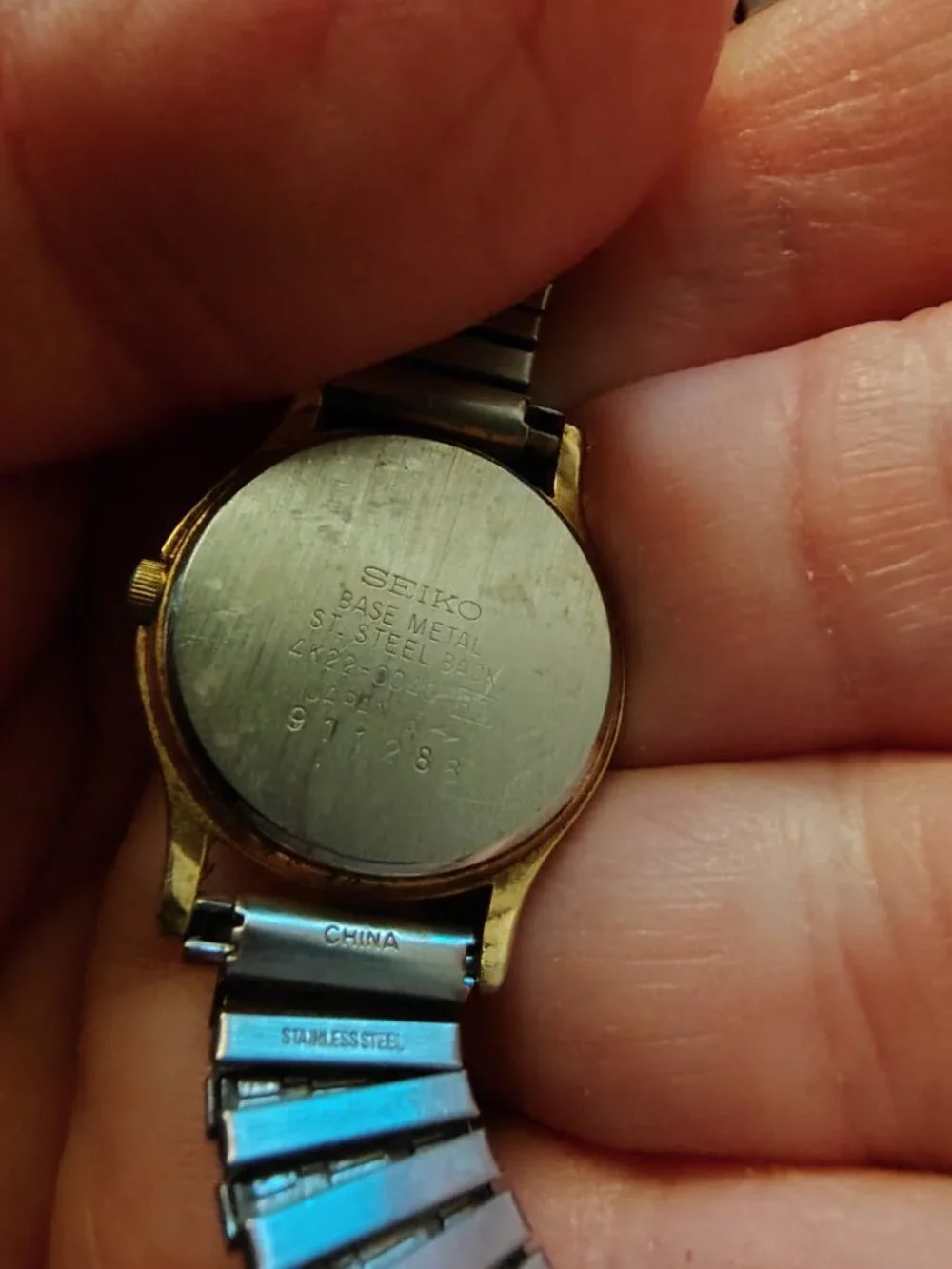 Seiko watch  glass needs polishing